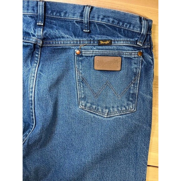 Wrangler Cowboy Cut Original Fit Denim Blue Jeans 40x32 Work Pants 13MWZPW - Picture 9 of 12
